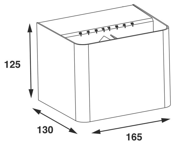 SLC venkovní nástěnné LED svítidlo Shadow 787lm 2700/3000/4000K stmívatelné černé IP65
