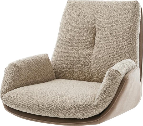 DELIFE Sedák Clea-Flex materiálová směs tmavě béžová