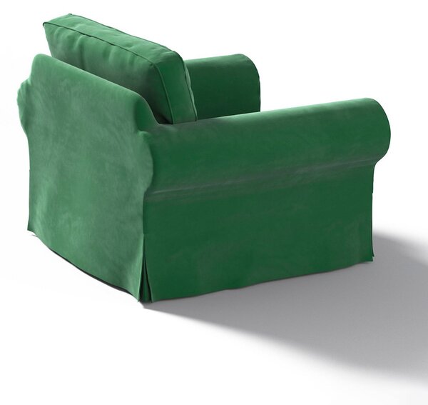 Potah na křeslo IKEA Ektorp barva zelená látka lesklé, sametová