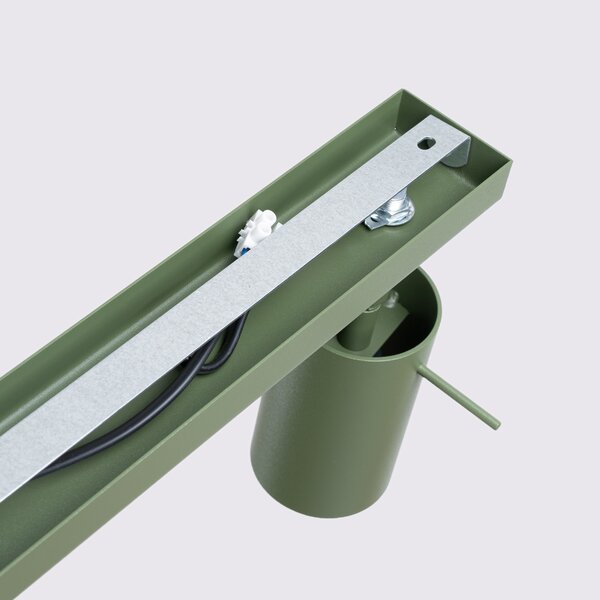 Sollux Lighting Stropní svítidlo RING 3L olivově zelené