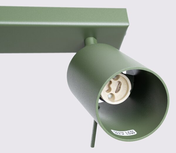 Sollux Lighting Stropní svítidlo RING 3L olivově zelené