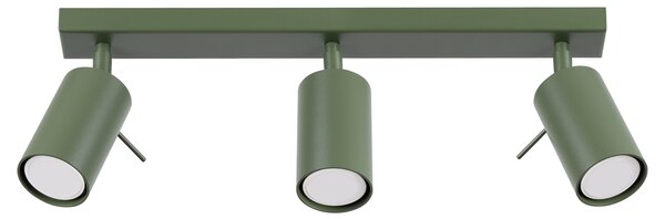 Sollux Lighting Stropní svítidlo RING 3L olivově zelené