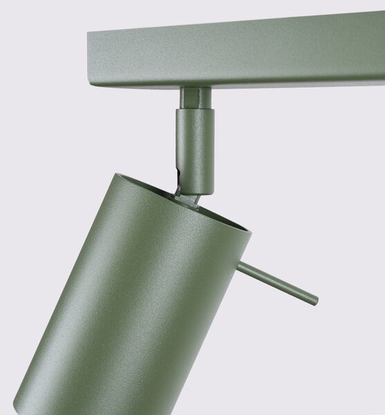 Sollux Lighting Stropní svítidlo RING 3L olivově zelené