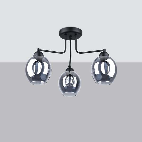 Sollux Lighting Lustr FILLAN 3 černý