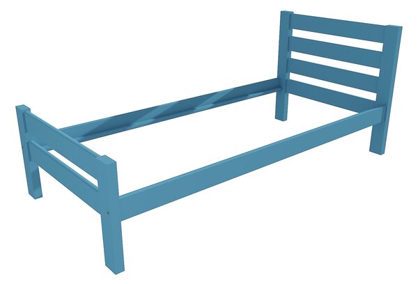 Vomaks Jednolůžková postel VMK011C Rozměr: 100 x 200 cm, Povrchová úprava: netransparentní barva modrá