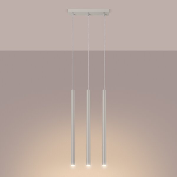 Sollux Lighting Závěsná lampa PASTELO 3 béžová