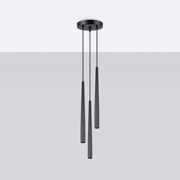 Sollux Lighting Pedant lampa BLISS 3P černá