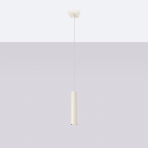 Sollux Lighting Závěsná lampa LAGOS 1 béžová