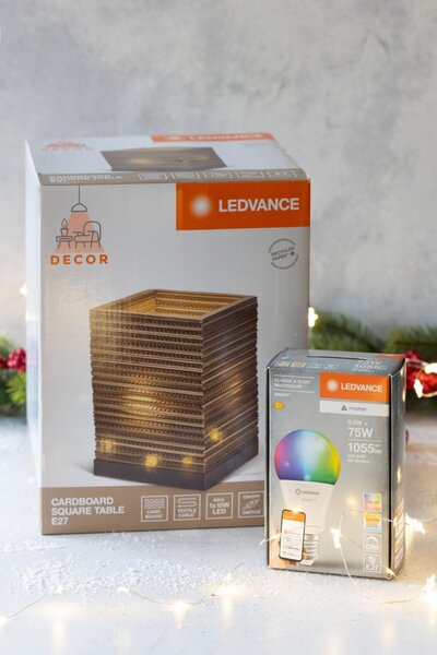 LEDVANCE stolní svítidlo Decor Cardboard Square E27 220-240 V