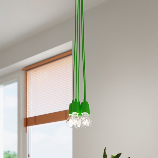 Sollux Lighting Závěsné svítidlo DIEGO 1 zelené