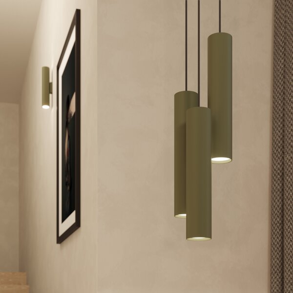 Sollux Lighting Nástěnné svítidlo LAGOS 2 olivově zelené
