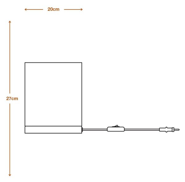 LEDVANCE stolní svítidlo Decor Cardboard Square E27 220-240 V