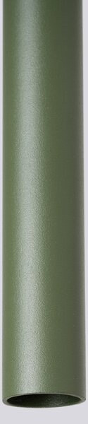 Závěsné svítidlo Pastelo, 3x olivové kovové stínítko