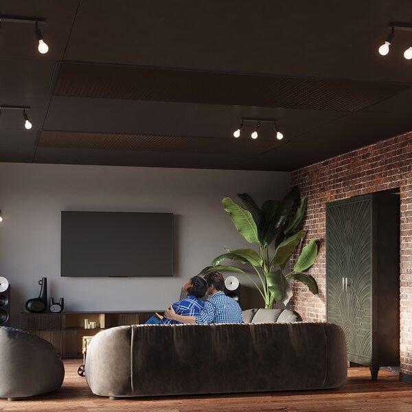 Sollux Lighting Stropní svítidlo FORNES 2 černé
