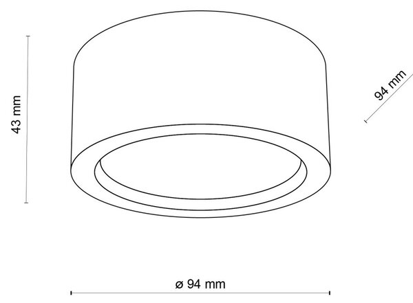Stropní svítidlo TK 10123 EVE GX53