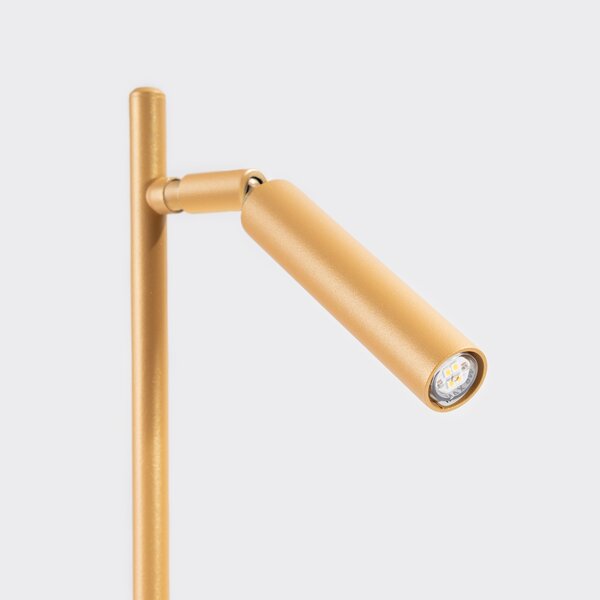 Stolní lampa Pastelo, 1x zlaté kovové stínítko