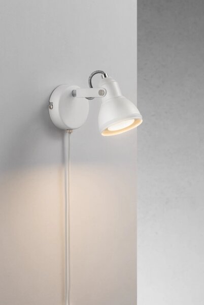 Nordlux - Nástěnné bodové svítidlo ASLAK 1xGU10/35W/230V bílá