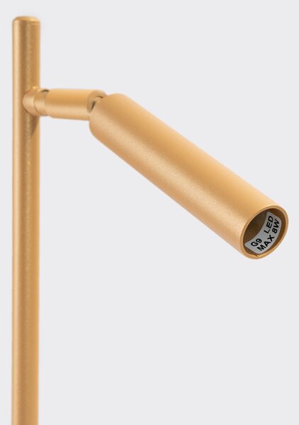 Stolní lampa Pastelo, 1x zlaté kovové stínítko