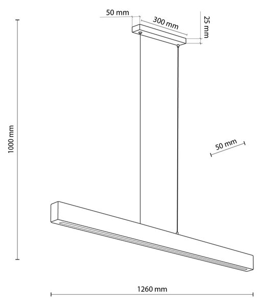 Stropní LED svítidlo TK TEO 1449 tmavé dřevo