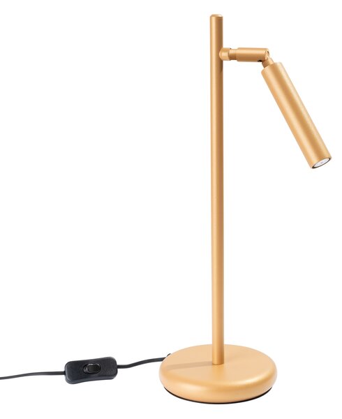 Stolní lampa Pastelo, 1x zlaté kovové stínítko