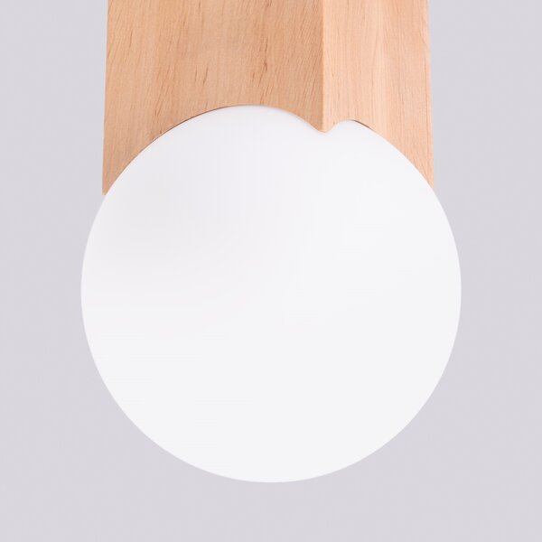Sollux Lighting Stropní svítidlo SOLIS přírodní dřevo