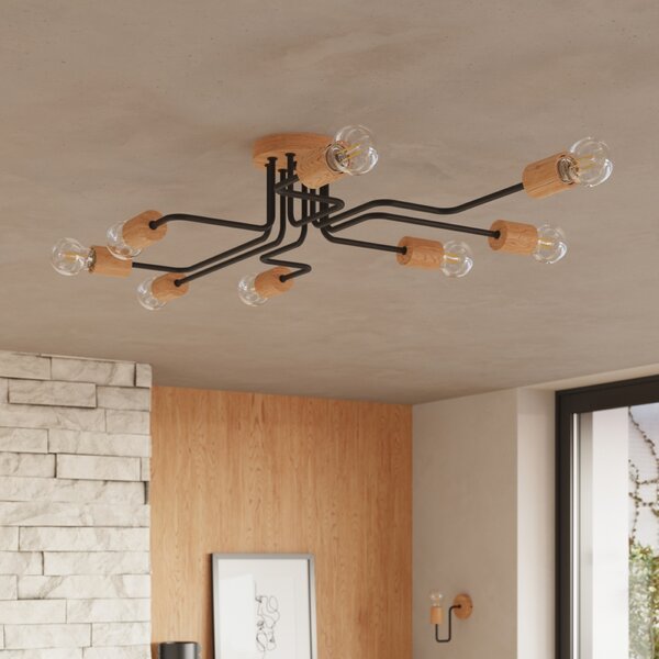 Sollux Lighting Nástěnné svítidlo TIMBO černé