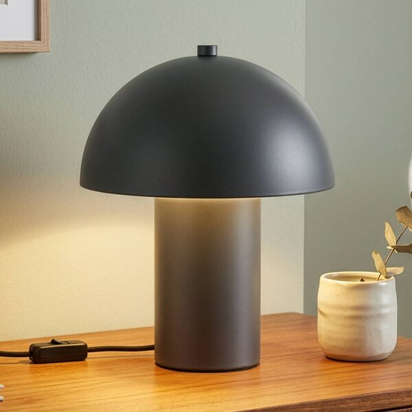 Reality Leuchten Stolní lampa Enya, antracitová, kovová, výška 25,5 cm, E14, Hliník / šedá / zinek, Obývací pokoj / jídelna, kov, Moderní