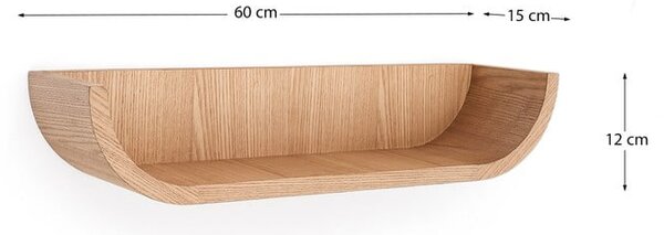 Police v dekoru jasanu v přírodní barvě 60 cm Salaya – Kave Home