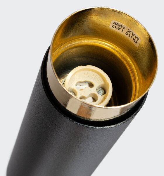 Sollux Lighting Stropní svítidlo NERO 12,5 černá/zlatá