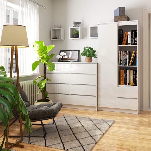 Regál R 80 cm CLP R11 bílá lesk