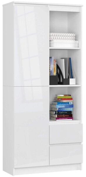 Regál R 80 cm CLP R11 bílá lesk