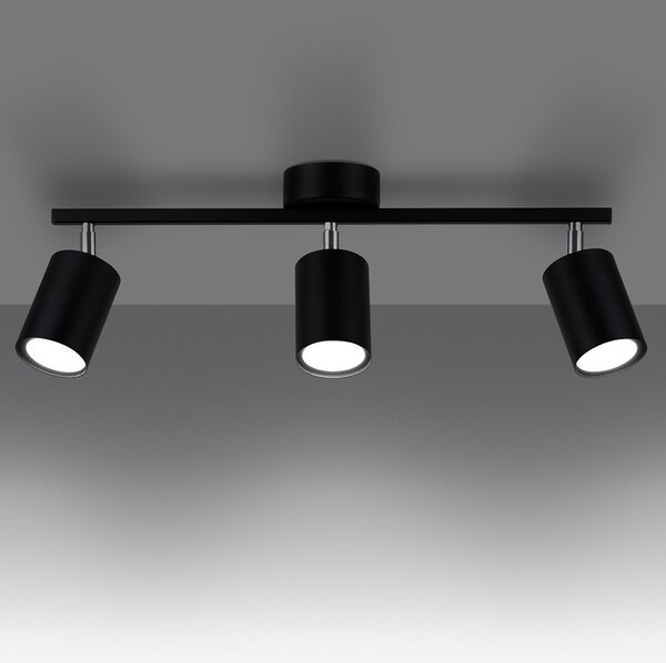 Sollux Lighting Stropní svítidlo LEMMI 3 černé