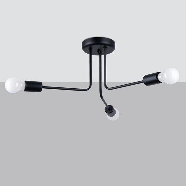 Sollux Lighting Lustr NORAH 3 černý