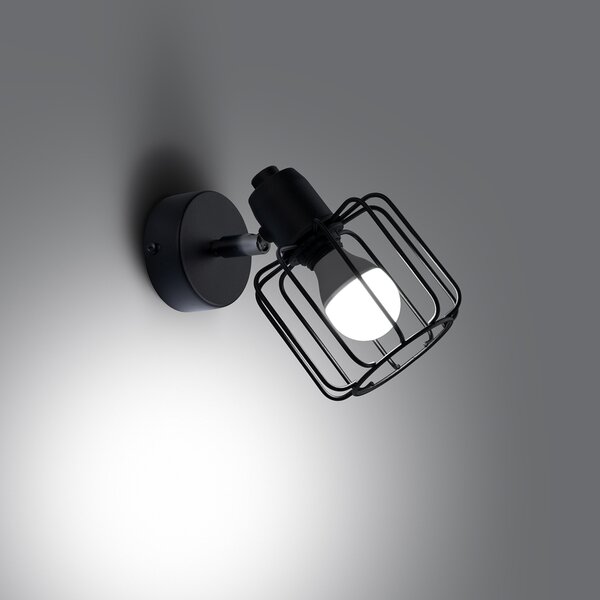Sollux Lighting Nástěnné svítidlo BELUCI 1 černé