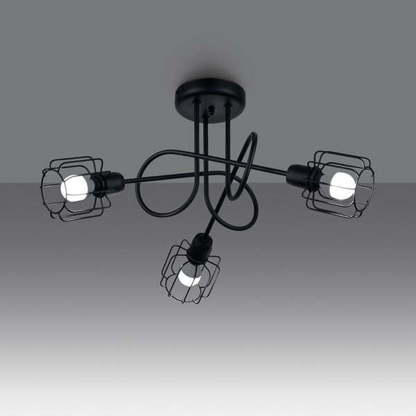 Sollux Lighting Lustr BELUCI 3S černý