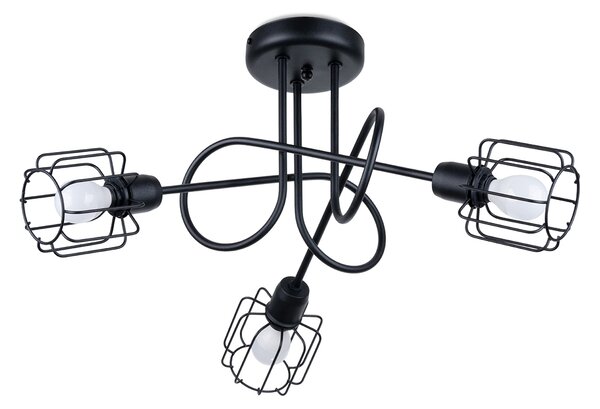 Sollux Lighting Lustr BELUCI 3S černý