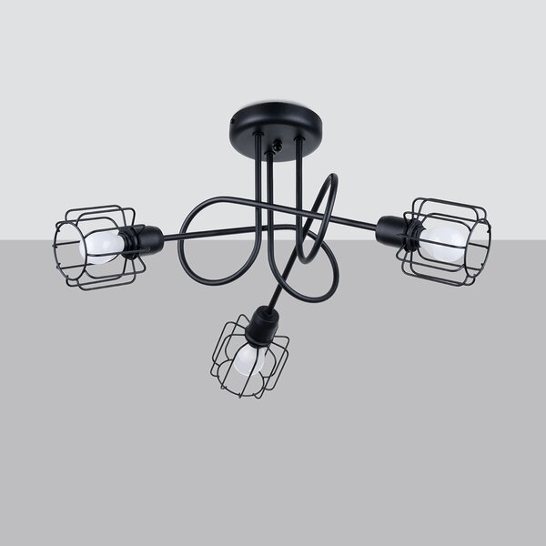 Sollux Lighting Lustr BELUCI 3S černý