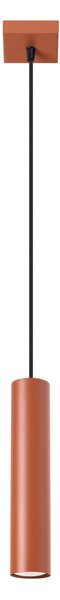 Sollux Lighting Závěsná lampa LAGOS 1 červená okrová