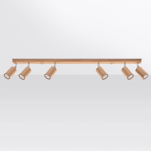 Sollux Lighting Stropní svítidlo ZEKE 6 dub