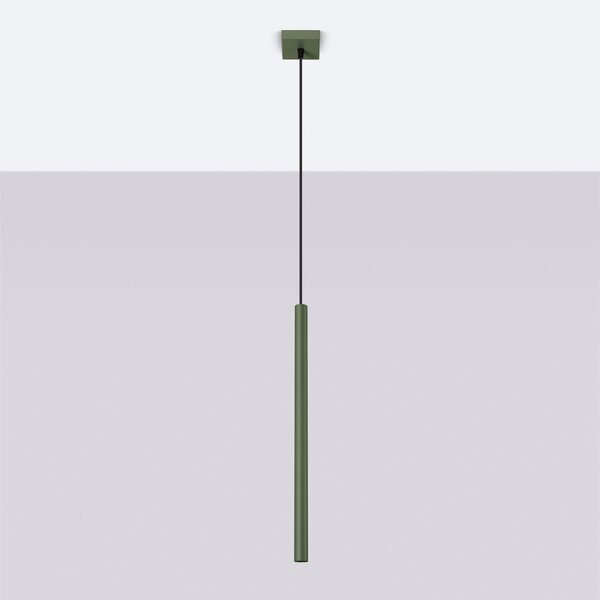 Sollux Lighting Závěsné svítidlo PASTELO 1 olivově zelené