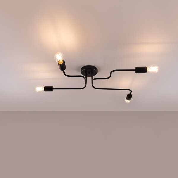 Sollux Lighting Lustr VECTOR 4 černý