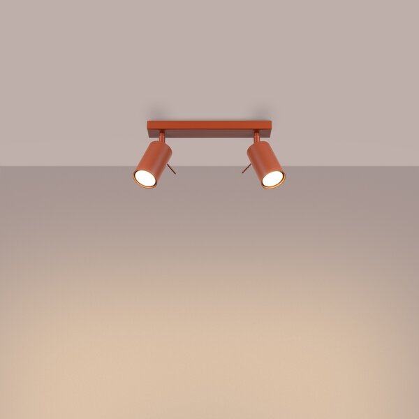 Sollux Lighting Stropní svítidlo RING 2 červená ochra