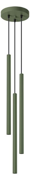 Sollux Lighting Závěsné svítidlo PASTELO 3P olivově zelené