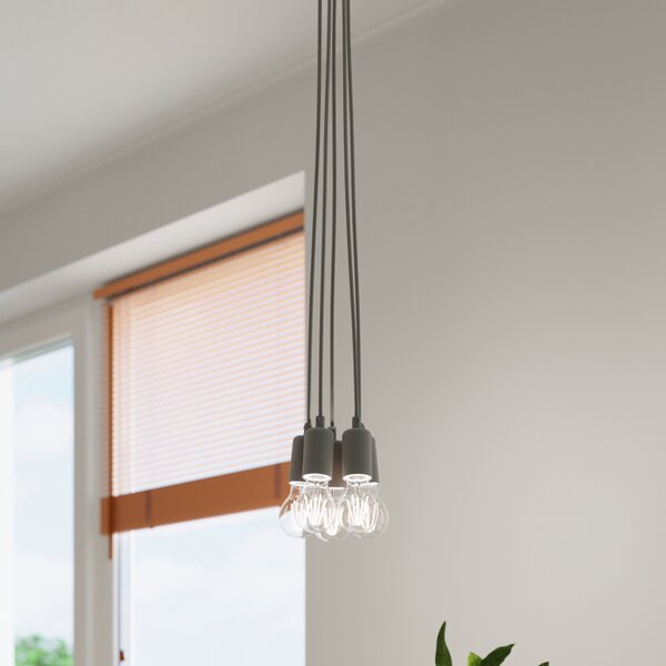 Sollux Lighting Závěsné svítidlo DIEGO 3 šedé