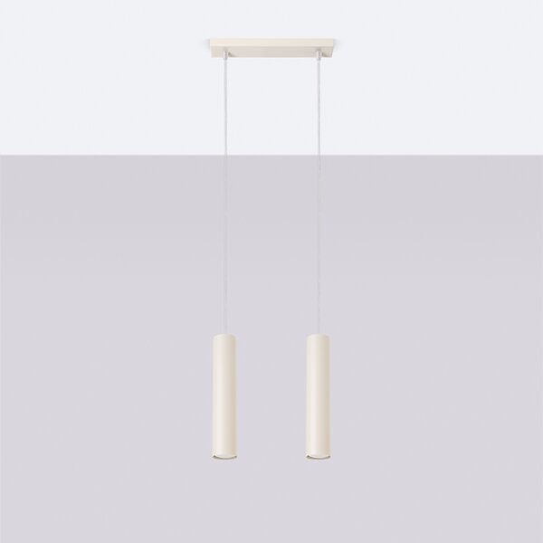 Sollux Lighting Závěsné svítidlo LAGOS 2 béžové