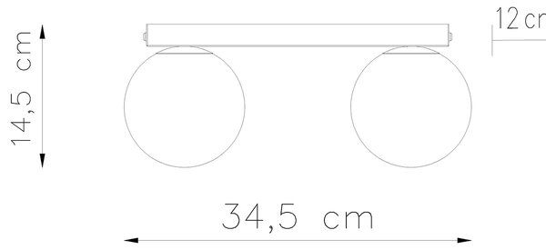 Sollux Lighting Stropní svítidlo YOLI 2 černé