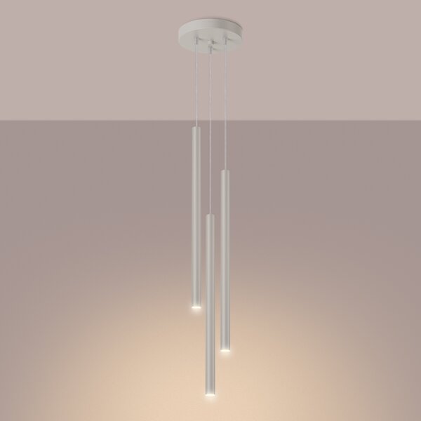 Sollux Lighting Závěsná lampa PASTELO 3P béžová
