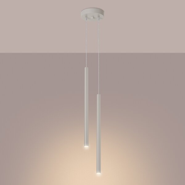 Sollux Lighting Závěsná lampa PASTELO 2 béžová