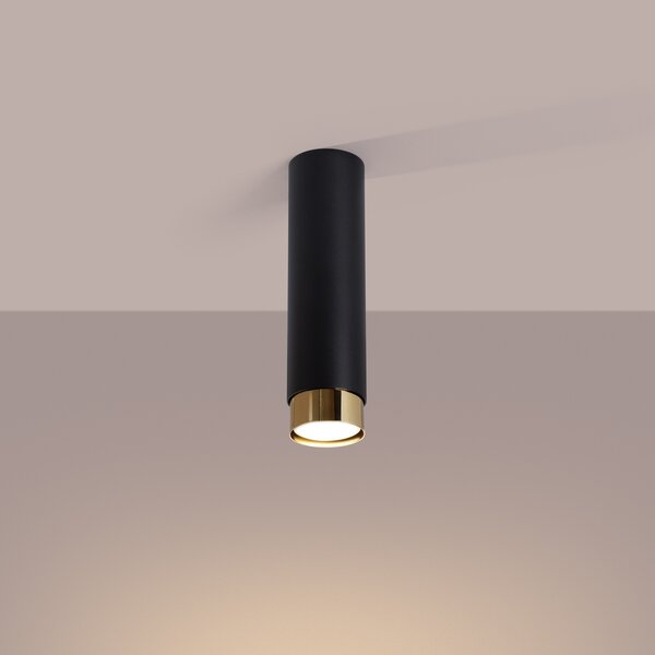 Sollux Lighting Stropní svítidlo NERO 22,5 černá/zlatá