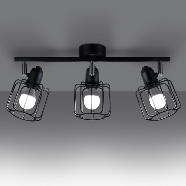 Sollux Lighting Stropní svítidlo BELUCI 3 černé